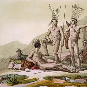 Korah Hottentots of the Cape, c. 1820s / 30s (colour litho)