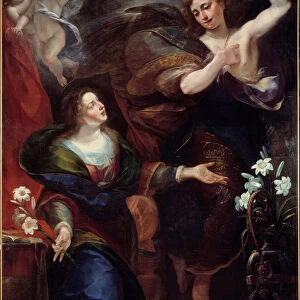 L Annunciation Painting by Giulio Cesare Procaccini (circa 1570-1625