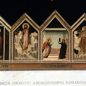 L annunciation with saints, Polyptyque of Santa Reparata