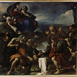 "L assomption de la Vierge"(Assumption of the Virgin) Peinture de Giovanni Francesco Barbieri dit Il Guercino (Le Guerchin) (1591-1666), 1623 Dim. 307x332 cm Musee de l ermitage, Saint Petersbourg