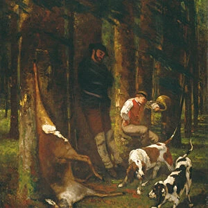 L Hallali or La Curee, 1858-62 (oil on canvas)