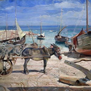 "L ile de Capri"Peinture de Isaak Brodsky (Brodski) (1884-1939) 1929 Regional Art Museum, Berdyansk