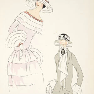 l Organdi, by David, from a Collection of Fashion Plates, 1922 (pochoir print)