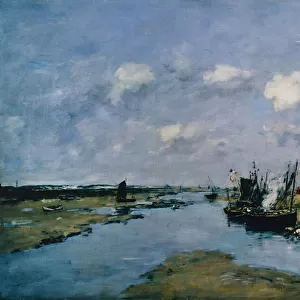 La Canche at Low Tide, Etaples (oil on canvas)