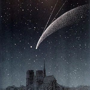 La comet de Donati, vue a Paris 04 / 10 / 1858 - in "Le Ciel"