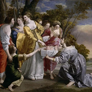 La decouverte de Moise - The Finding of Moses - Peinture de Orazio Gentileschi (1563-1638