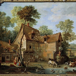 La ferme Peinture by Jean Baptiste Oudry (1686-1755) 1753