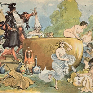 La Fut dit a Pantagruel qu il refondoit les vieilles, 1902 (colour litho)