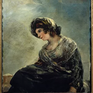 La laitiere de Bordeaux Painting by Francisco De Goya (1746-1828) 1827. Dim
