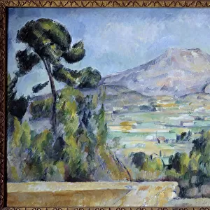 La montagne sainte Victoire Painting by Paul Cezanne (1839-1906) 1887-1890 Sun