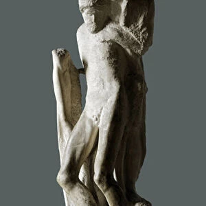 La Pieta Rondanini Sculpture by Michelangelo Buonarroti dit Michel Ange