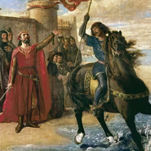 La Reconquista, Spain 13th century- Alfonso X el Sabio, 1221-1284 took back the sea (detail)