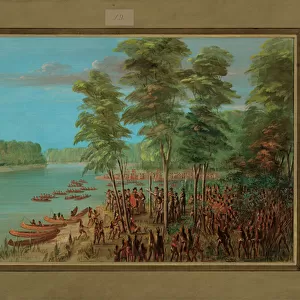 La Salle Taking Possession of the land at the Mouth of the Arkansas, March 10th 1682