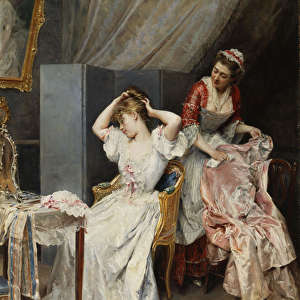La Toilette, c. 1890-1900 (oil on canvas)