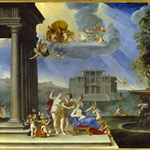 La toilette de Venus ou l Air Peinture de Francesco Albani dit l