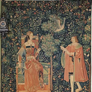 La Vie Seigneuriale: Reading, Loire Workshop, c. 1500 (tapestry)