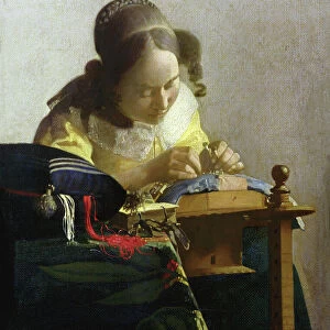 The Lacemaker, 1669-70 (oil on canvas)