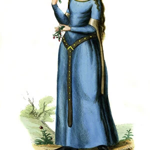 Lady - costume of the 13th century