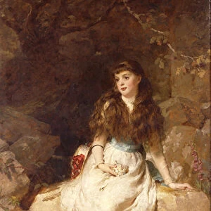 Lady Edith Amelia Ward, Daughter of the 1st Earl of Dudley, 1883 (oil on canvas)