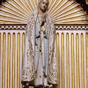 Our Lady of Nazare Church (Largo Nossa Senhora da Nazare). Statue of Our Lady of Fatima