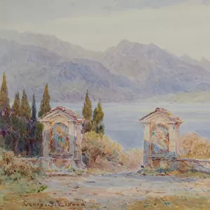Lago d Orta, Stations of the Cross, 20th century (Watercolour)
