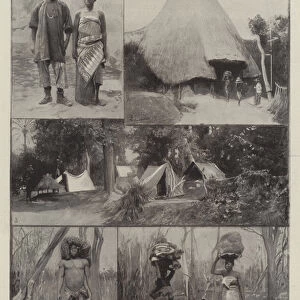 The Lagos-Dahomey Frontier Question, Scenes in the Disputed Hinterland District (litho)