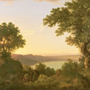 Lake Albano, Italy, 1777 (oil on canvas)
