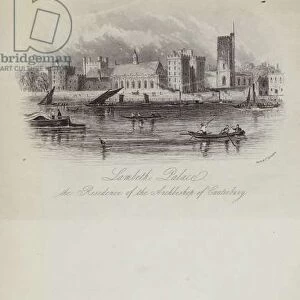 Lambeth Palace, Residence Of The Archbishop Of Canterbury (engraving)