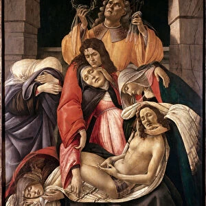 Lamentation on the dead Christ Detrempe on wood by Alessandro di Mariano dei Filipepi dit