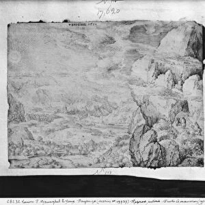 Landscape, 1560 (pen & ink on paper)