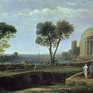 Landscape with Aeneas at Delos, 1672 (oil on canvas)