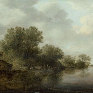 Landscape (oil on panel)