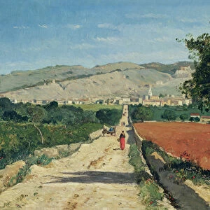 Landscape in Provence. View from Saint-Saturnin-d Apt, 1867 (oil on canvas)