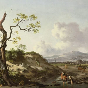 A Landscape with Travellers (oil)