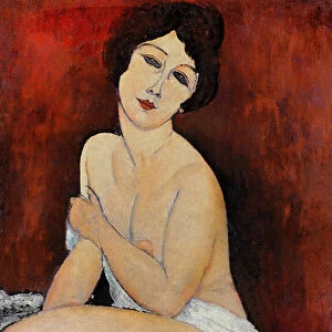 Large Seated Nude (oil on canvas)