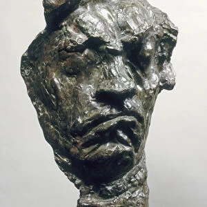 Large Tragic Mask of Ludwig van Beethoven (1770-1827) 1901 (bronze)