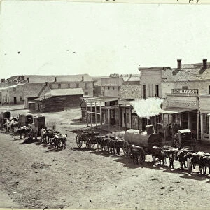 Larimer St, Denver, Colorado, 1862 (b / w photo)