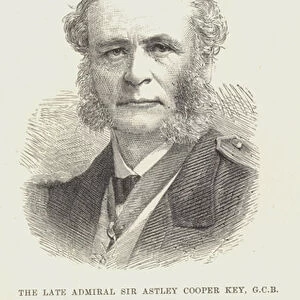 The late Admiral Sir Astley Cooper Key, GCB (engraving)