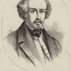 The late Ary Scheffer (engraving)