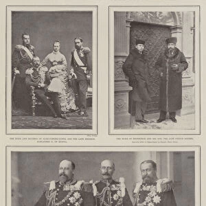 The late Duke of Saxe-Coburg-Gotha (b / w photo)