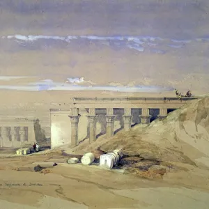Lateral Elevation of the Thyphonium at Dendera'.: lithograph after watercolour by David Roberts (1796-1864) Scottish artist. Ancient Egypt Archaeology Lateral Elevation of the Thyphonium at Dendera'.: lithograph after watercolour by David Roberts (1796-1864) Scottish artist. Ancient Egypt Archaeology
