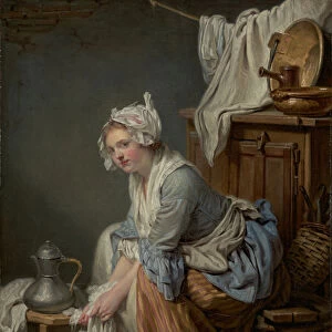 The Laundress, 1761 (oil on canvas)