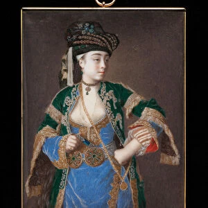 Laura Tarsi, A Grecian Lady, 1745-49 (w / c & bodycolour on ivory)