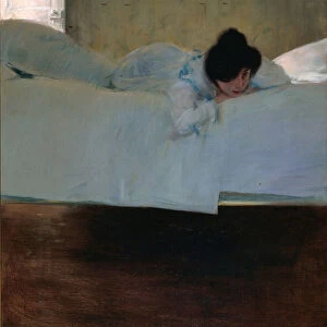 Laziness - Paresse - Peinture de Ramon Casas (1866-1932) - c. 1898 - Oil on canvas - 32643 - Museu Nacional d Art de Catalunya, Barcelona