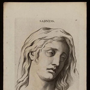 Le Bruns Passions of the Soul: Sadness (engraving)