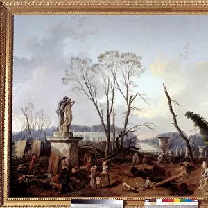 Le Carpet Vert at the time of the cutting of trees in the winter of 1774-1775 in