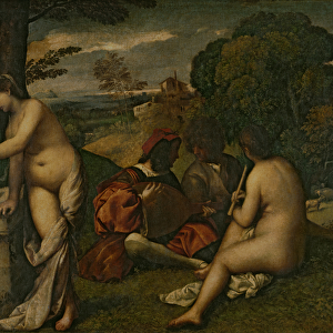 Le Concert Champetre (Open-Air Concert), c. 1510 (oil on canvas)