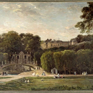 Le parc de Saint Cloud Painting by Charles Francois Daubigny (1817-1878) 1865 Sun