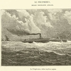 Le Polyphemus, belier torpilleur anglais (engraving)