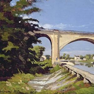 Le Pont Canal a Briare, 1888 (oil on canvas)